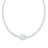 Sterling Silver Mother of Pearl Bead Necklace AX121658